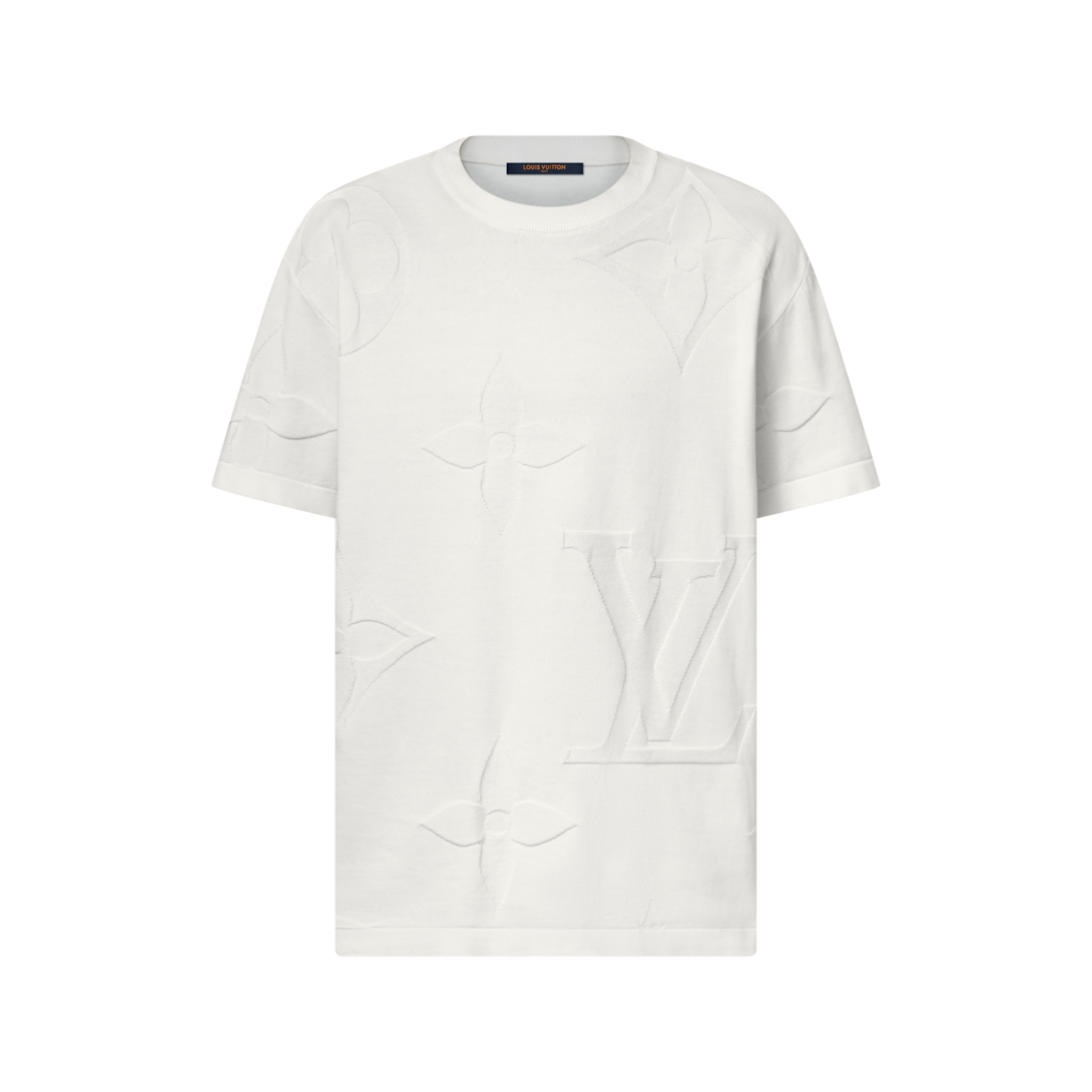 Monogram Short-Sleeved Cotton Crewneck - Ready-to-Wear | LOUIS VUITTON